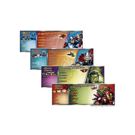 Inviti AVENGERS 15pz