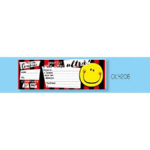 Inviti rosso/nero 15pz