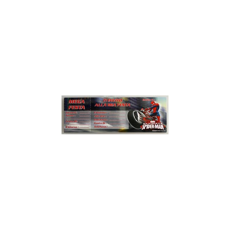Inviti Spiderman 15 PZ