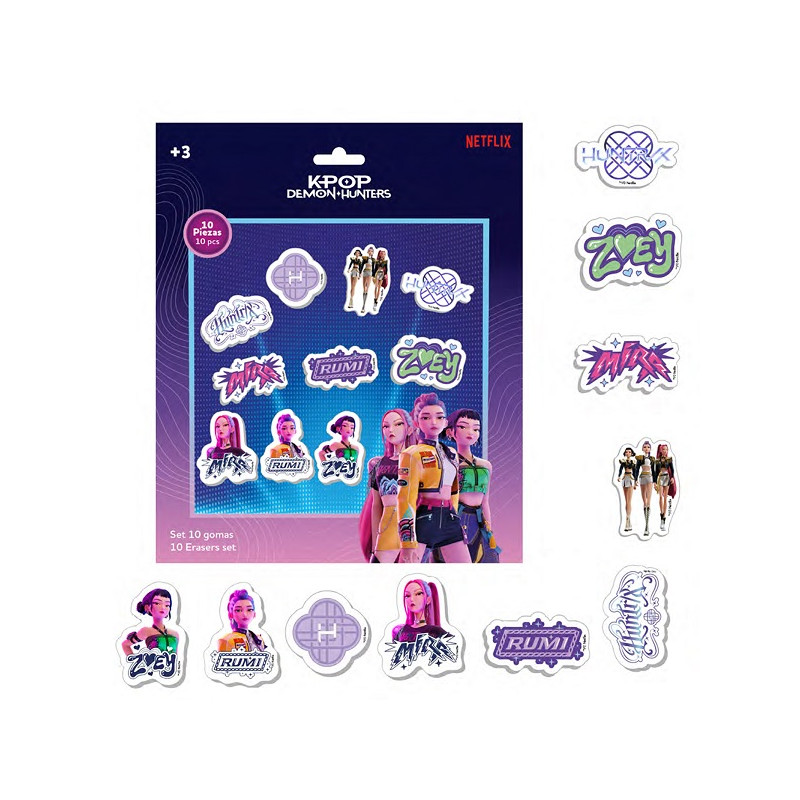 K-Pop 26 Gomme da cancellare set 10 pz