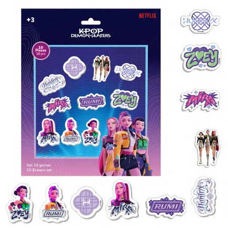 K-Pop 26 Gomme da cancellare set 10 pz