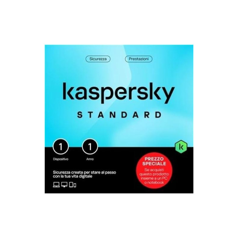 Kaspersky Antivirus Standard 1PC 1 anno
