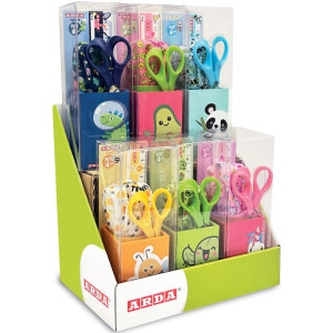 Kit fancy bicchiere+ temperamatite+ righello+forbice