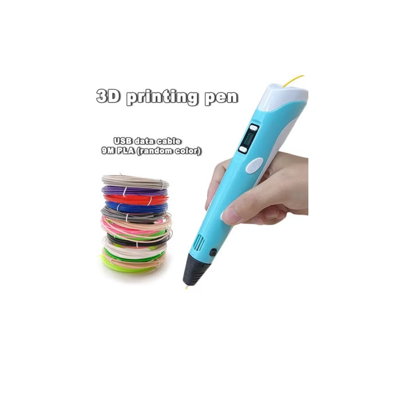 Kit penna 3D con 9mt di filamenti - AZZURRO