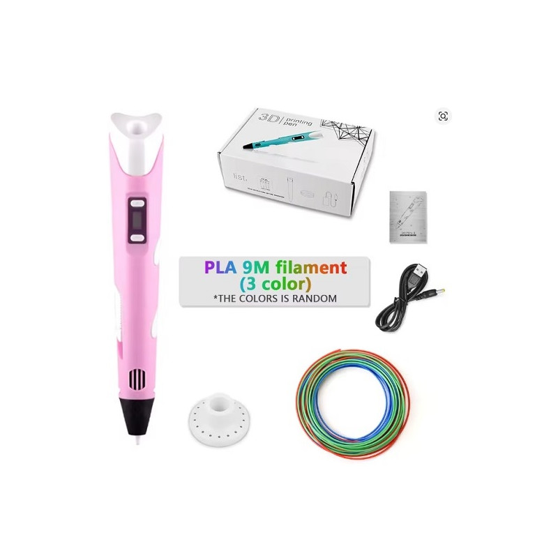 Kit penna 3D con 9mt di filamenti - ROSA