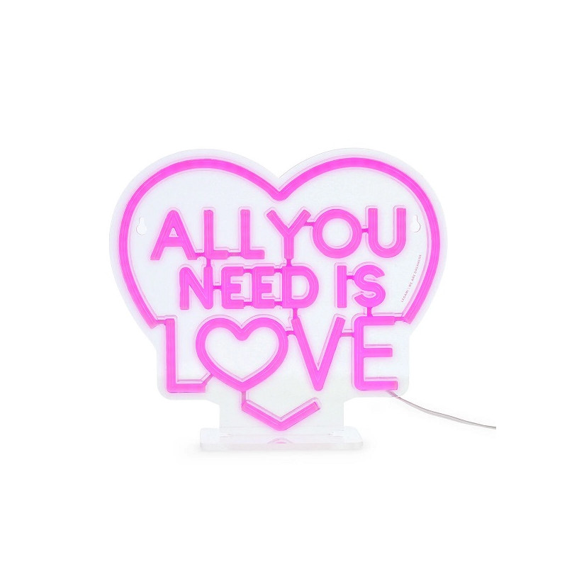 Lampada Led Effetto Neon - All You Need is Love - It's a Sign - Legami
