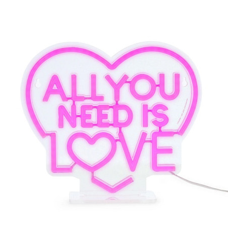 Lampada Led Effetto Neon - All You Need is Love - It's a Sign - Legami