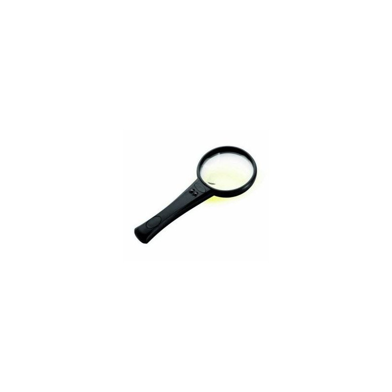 lente di ingrandimento con lentino e luce a 2 LED