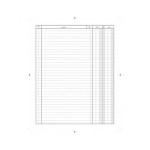 Libro cassa Registro Entrate-Uscite,31x24,5 100 pagg.