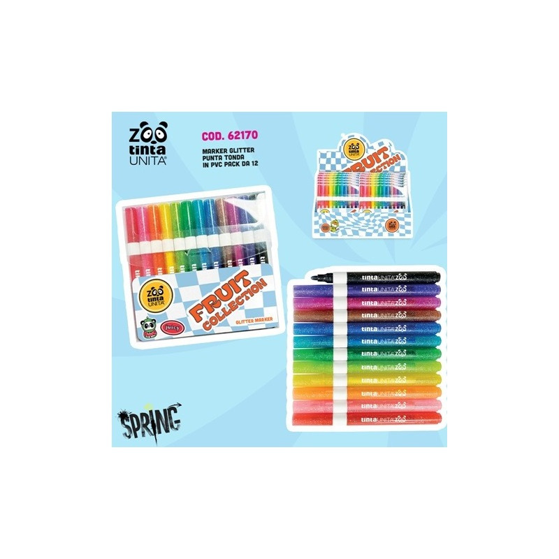 Marker glitter 12pz  TINTAUNITA