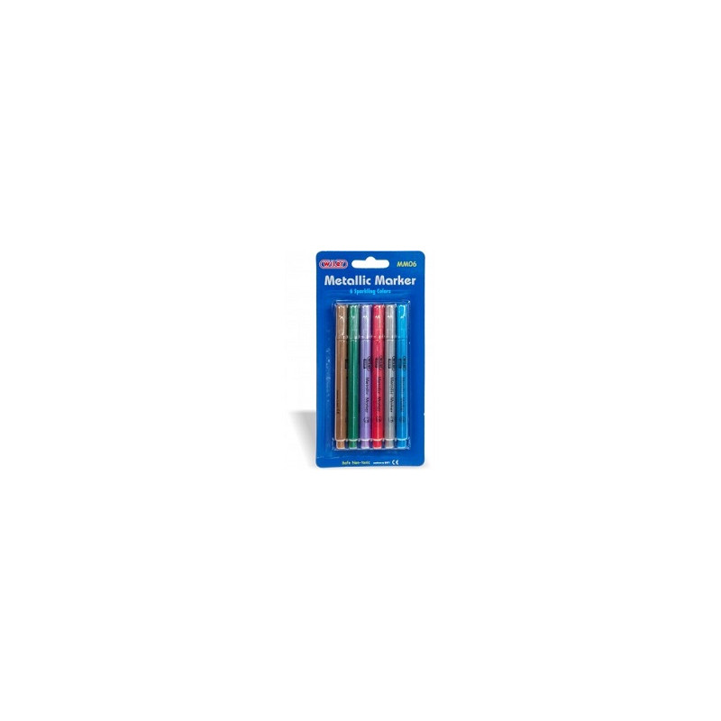Marker metallizzati vari colori. Indelebili su vetro,ceramica,plastica,cd e dvd