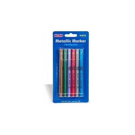 Marker metallizzati vari colori. Indelebili su vetro,ceramica,plastica,cd e dvd