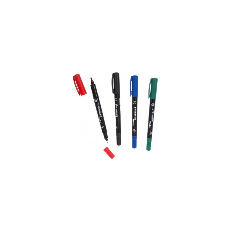 Marker OHP permanente doppia punta M 4 colori
