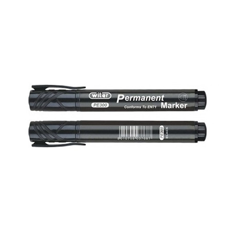 Marker punta tonda standard nero 12pz