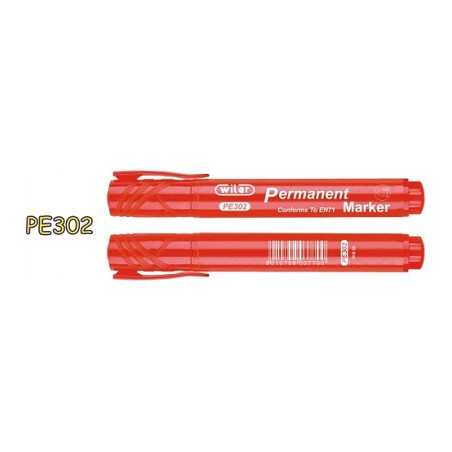 Marker punta tonda standard rosso 12pz