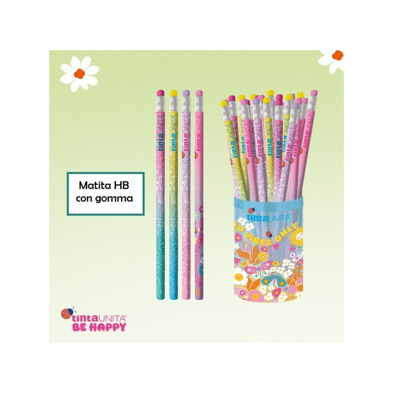 Matita c/gomma Tintaunita Be happy