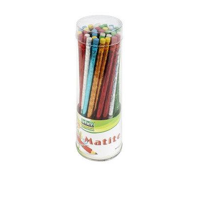 Matita con gomma a fantasia olografica