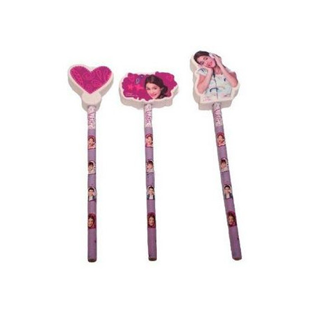 Matita con gomma cuore Violetta