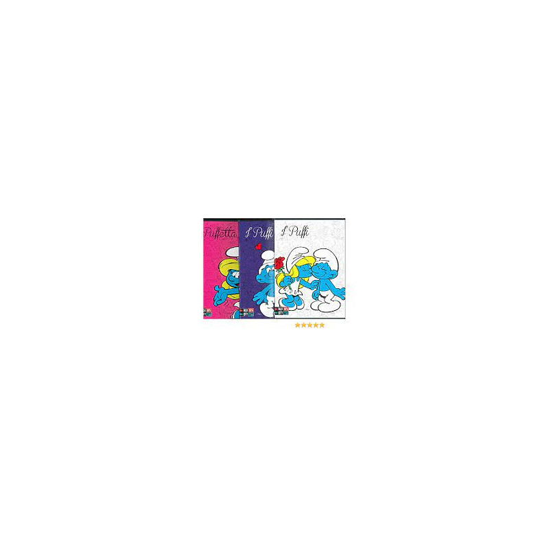 Maxi quaderno  I Puffi quadr.10mm (1-2-3 elem.)