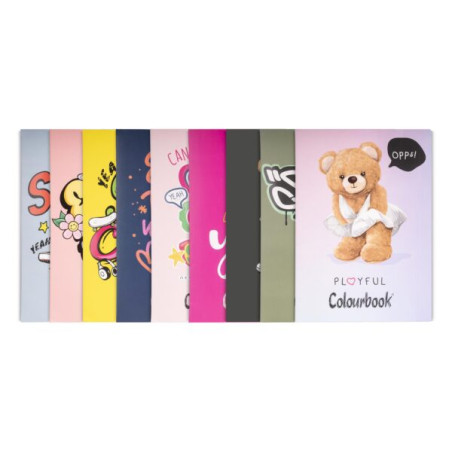 Maxi quaderno Colourbook  plus 100gr rig. 5mm Funny and Bears