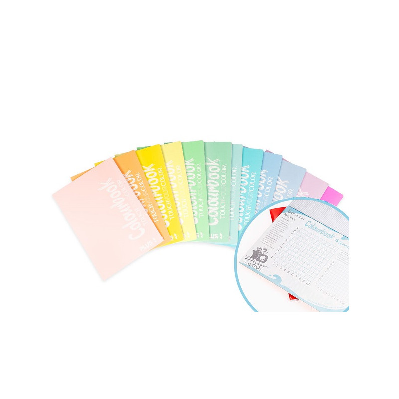 Maxi quaderno Colourbook Plus pastello 100gr - rigo 1 rigo 96ff