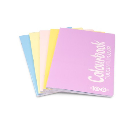 Maxi quaderno Colourbook touch pastello 100gr 36fg / 72pg- rigo C