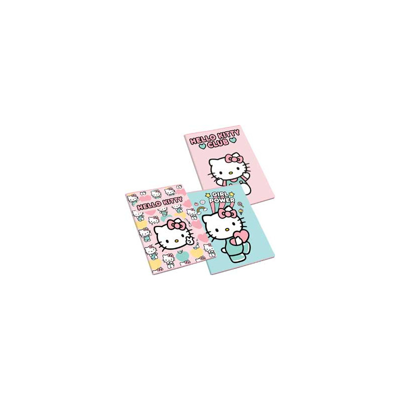 Maxi quaderno Hello Kitty rig.10mm (quadri 1-2 elmentare) GR.100  FF.24+1