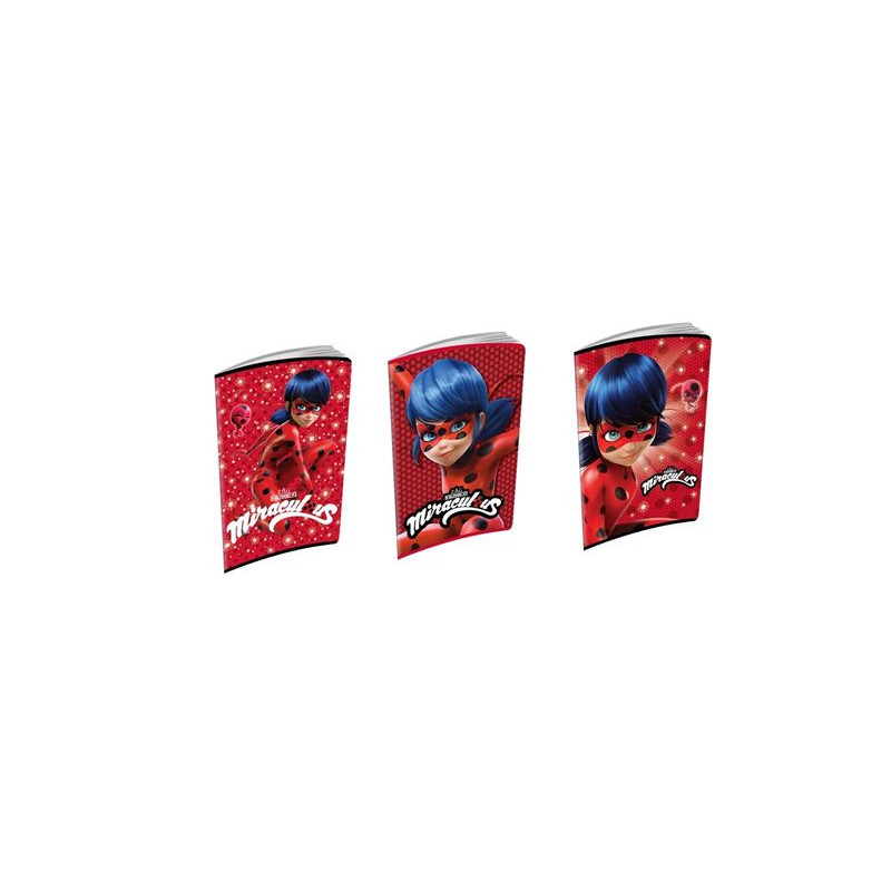 Maxi quaderno Miraculous LadyBug 40ff / 80pg - rigo 10mm
