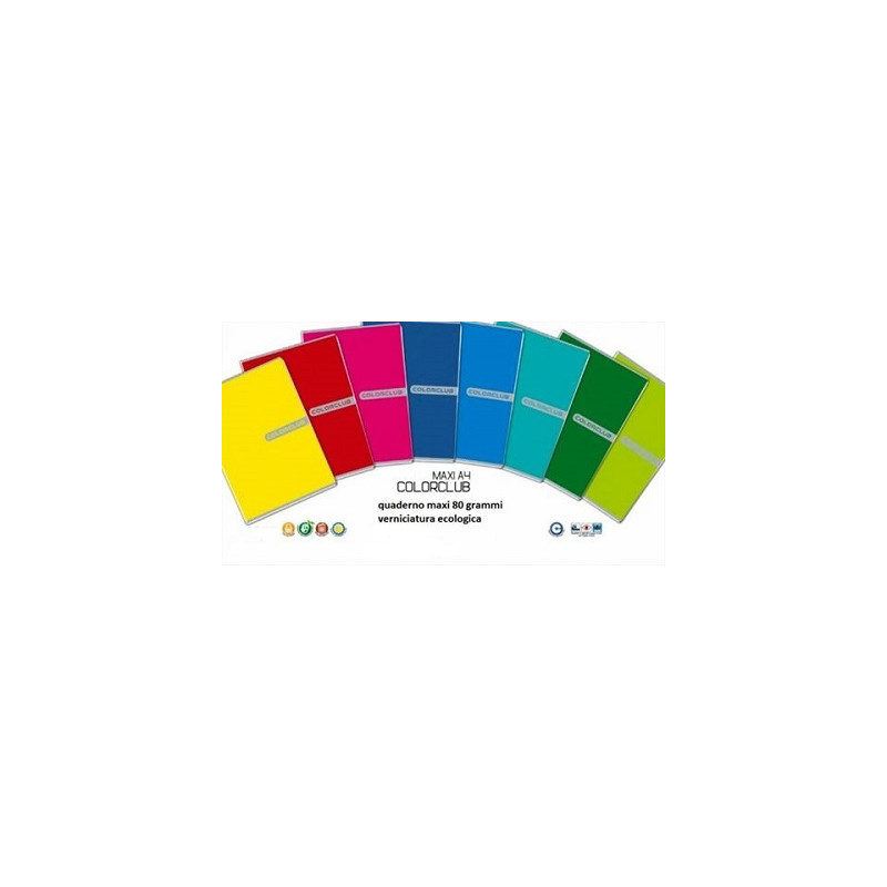 Maxi quaderno monocolore Colorclub 40fg / 80pg - 1R