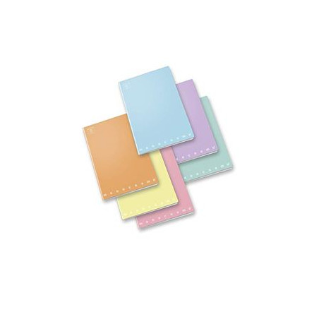 Maxi quaderno Pigna monocromo Pastel 48fg / 96pg - rigo Q