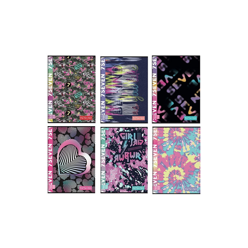 Maxi quaderno Seven Girl rigatura 5mm medie e superiori (€2,50)