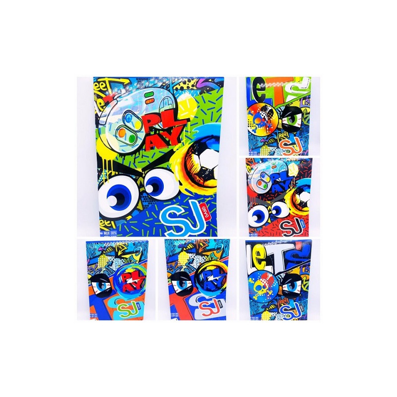 Maxi quaderno Seven sj gang FACCE BOY rigatura B 3 elementare (€2,50)