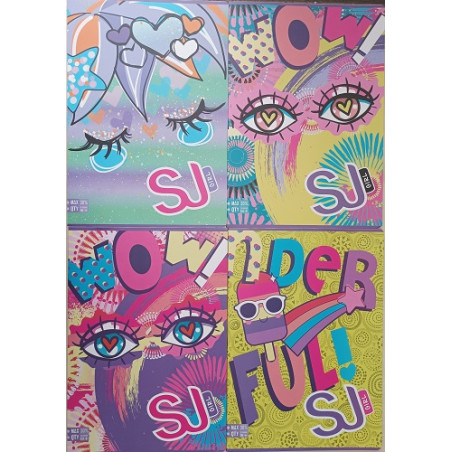 Maxi quaderno Seven sj gang FACCE girl rigatura C 4 e 5 elementare (€2,50)