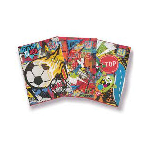 Maxi quaderno Seven SJ GANG WONDROUS boy rigatura A (€2,90)