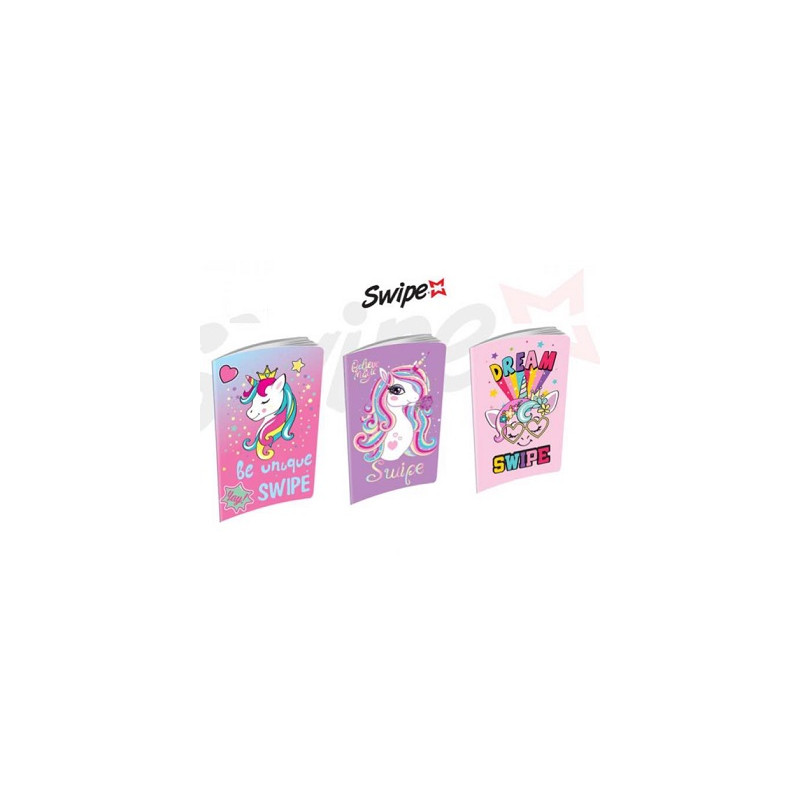 Maxi quaderno SWIPE Unicorno 60fg / 120pg - rigo C