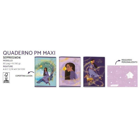 Maxi quaderno Wish rig.B Seven