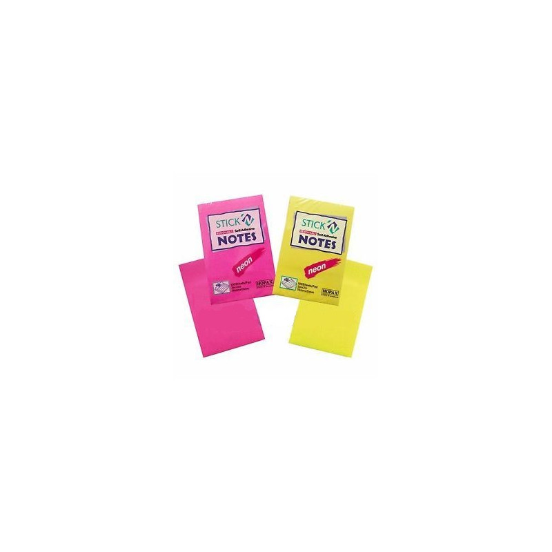 MEMO STICK 76X127 colori neon 12bl da 100 fg