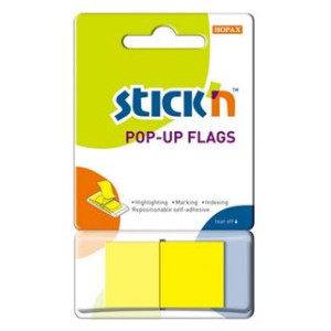 MEMO STICK segnapagina 45x25mm 50ff giallo