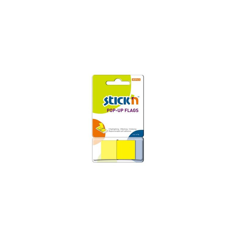MEMO STICK segnapagina 45x25mm 50ff giallo