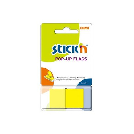 MEMO STICK segnapagina 45x25mm 50ff giallo