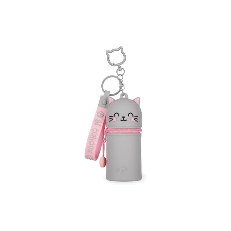 Mini Kawaii portamonete con portachiavi- kitty  legami