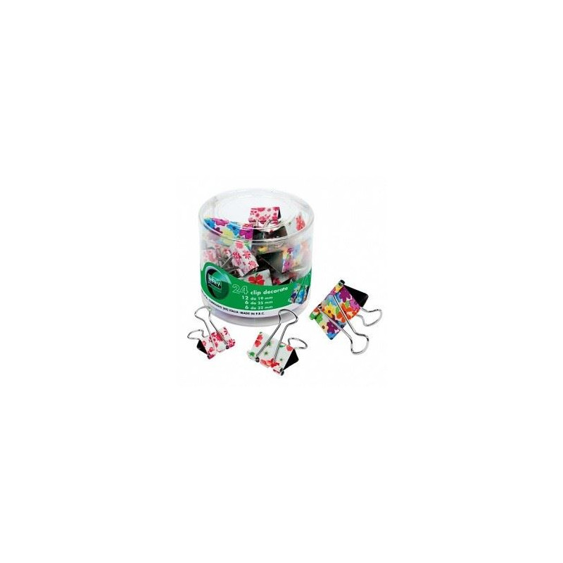 Molle fermafogli fantasia assortite 24 PZ