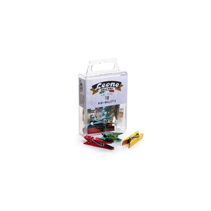 Mollettine Fermafogli 32mm colorate 60pz