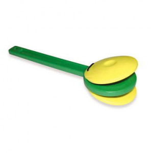 Nacchera con manico in materiale acrilico - dimensioni: ø cm.6 x 17,5