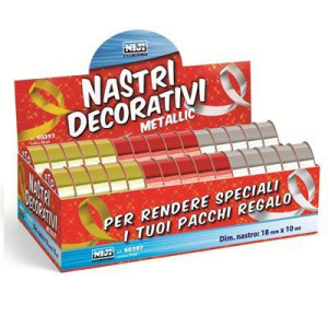 Nastri metallizzati SPESSORE 18MM E LUNGHEZZA 10 METRI