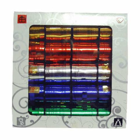 Nastrino 10x10mt colori assortiti metalizzati (cf da 20pz) OFFERTA
