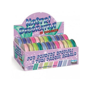 Nastrino decorativi in organza 16mmx3mt