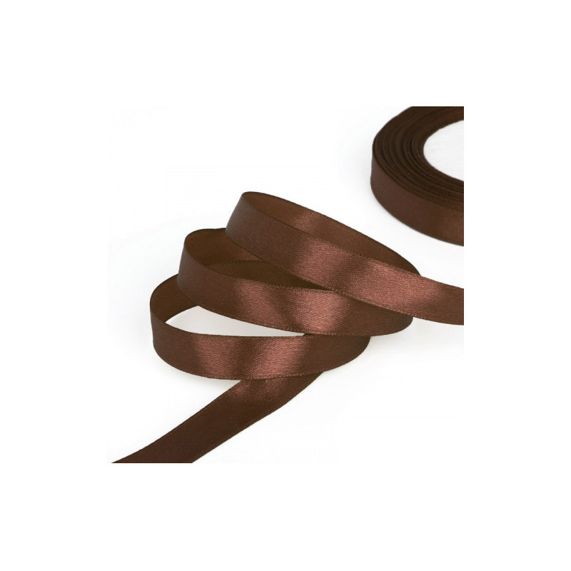 Nastrino in raso 25mmx50mt dark brown