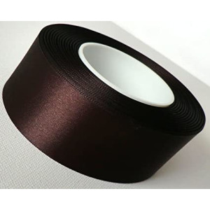 Nastrino in raso 40mmx50mt marrone scuro