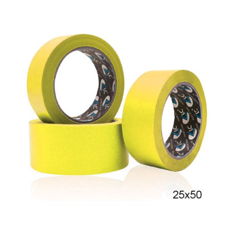 Nastro adesivo crespato 50x50mt giallo